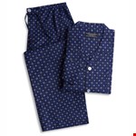 Contare Flannnelette Long PJ Print - navy print